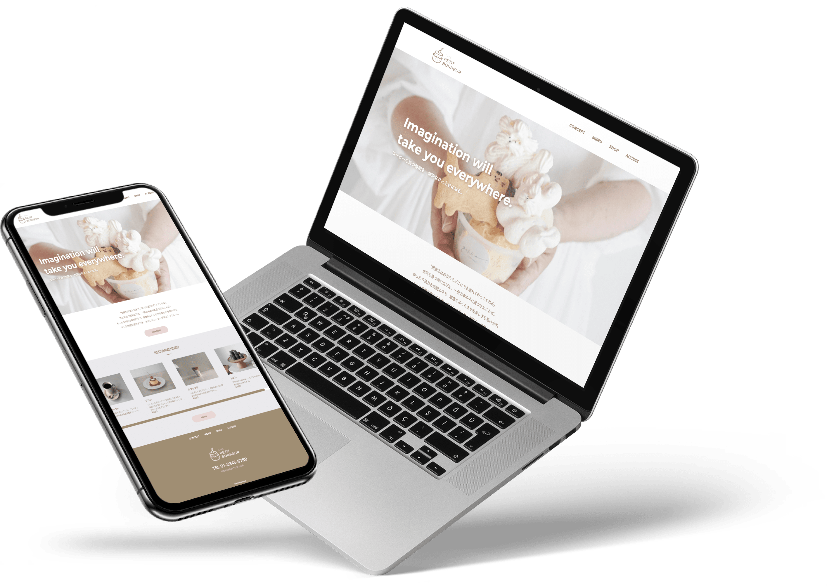 PETIT BONHEUR mockup